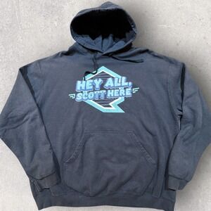 Scott The Woz Hoodie Men's XXL Blue Hey All Scott Here Pullover